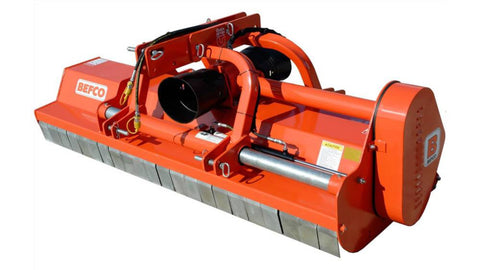 BEFCO Destroyer D90 flail shredder with side shift and hammer blades.