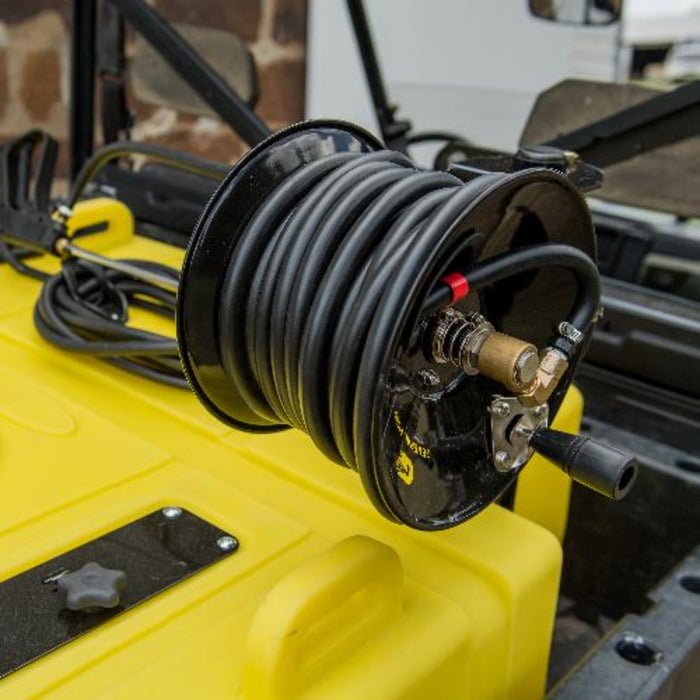 Ag Spray UTV Hand Crank Hose Reel 50' Hose & Swivel Bracket - Graneer