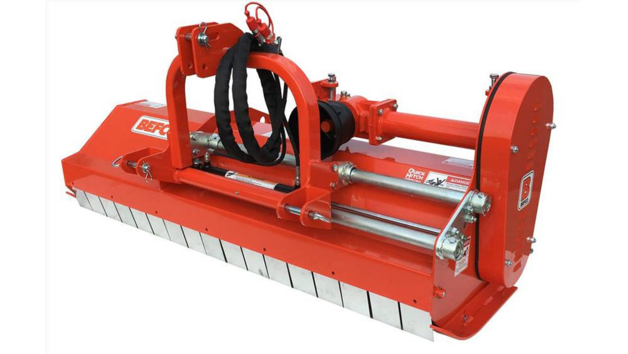 BEFCO H40-S offset flail mower rear roller detail