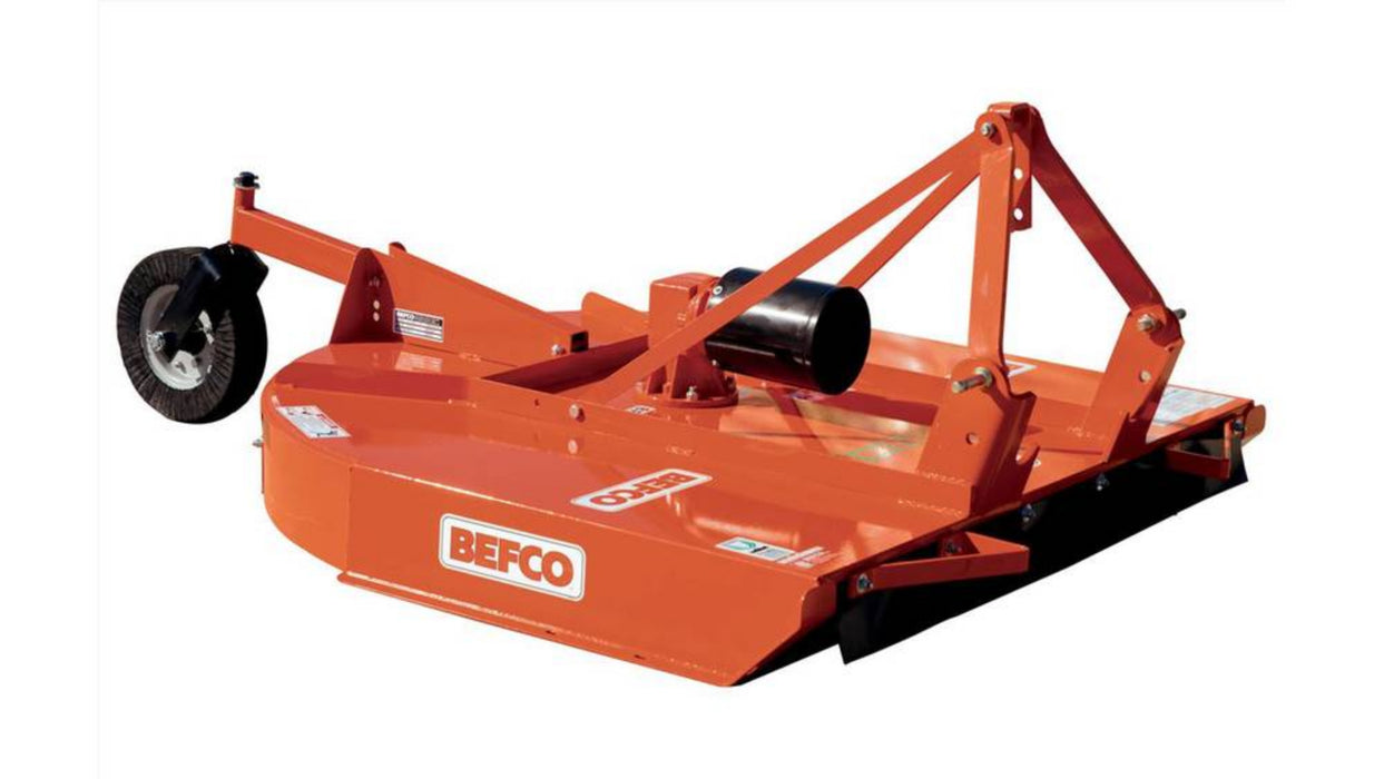 Tractor-mounted brush cutter for pasture maintenance